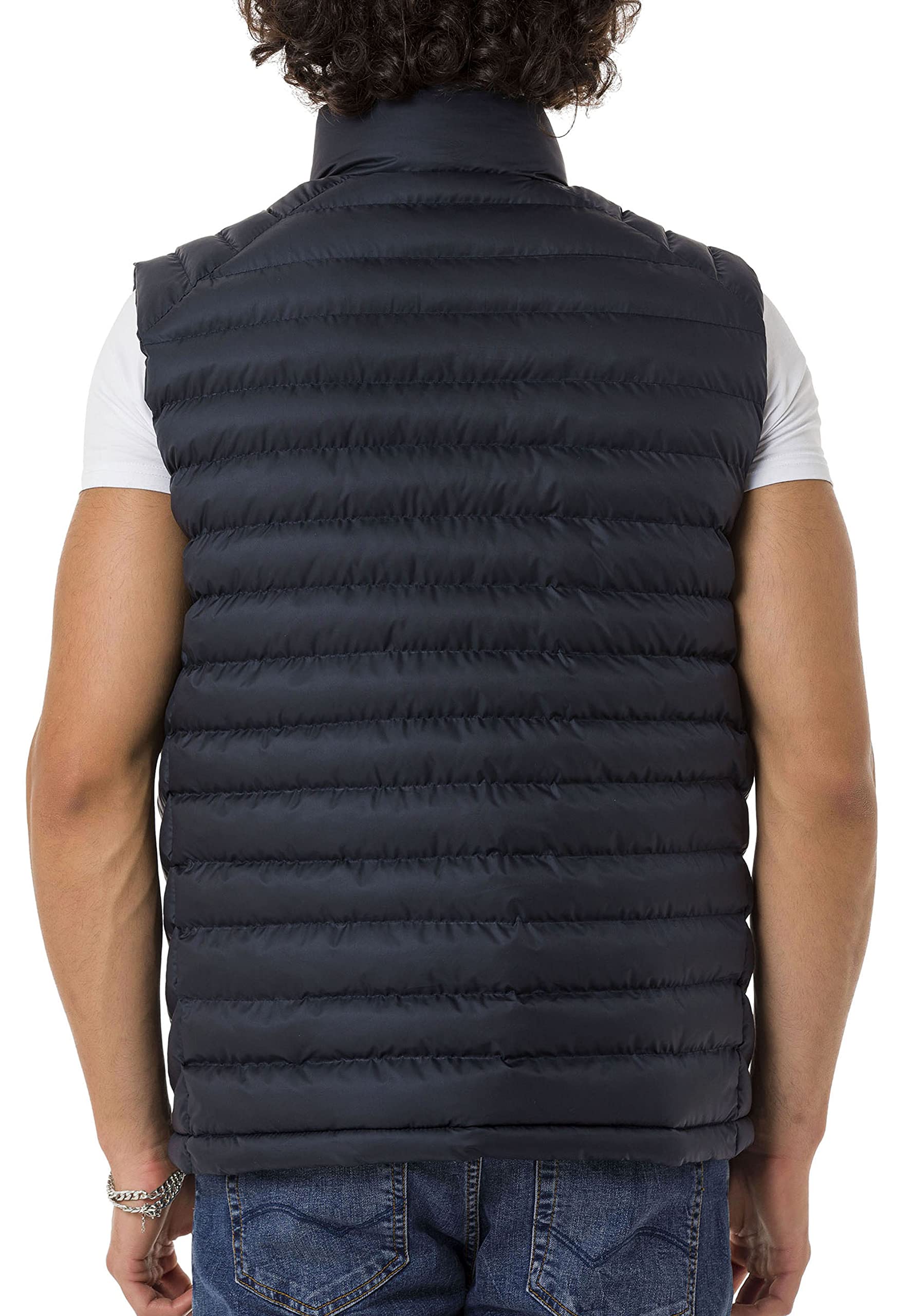 Red Bridge - Chaleco con cuello alto, diseño de burbuja