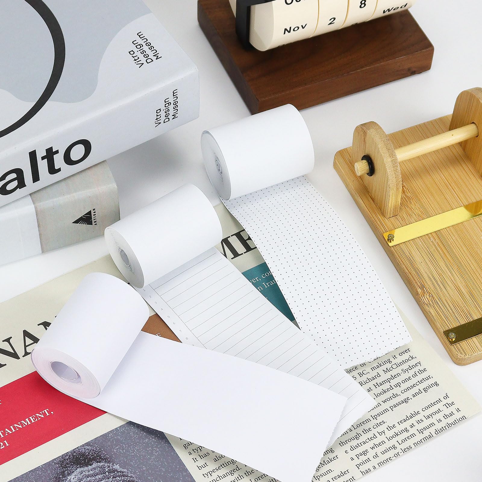 Desktop Note Roll Snapklik.com : 2 Boxes Receipt Paper Rolls, 2 Inch 36FT Paper Roll ...