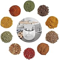 Vista 3 de only fire - Frasco para condimentos, recipiente para especias con tapas, cucharas de servir de acero inoxidable, estante base y etiquetas - botellas