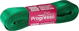 Fitas Progresso CF005-217 Fita de Cetim, 22 mm, 10 m, Verde Bandeira
