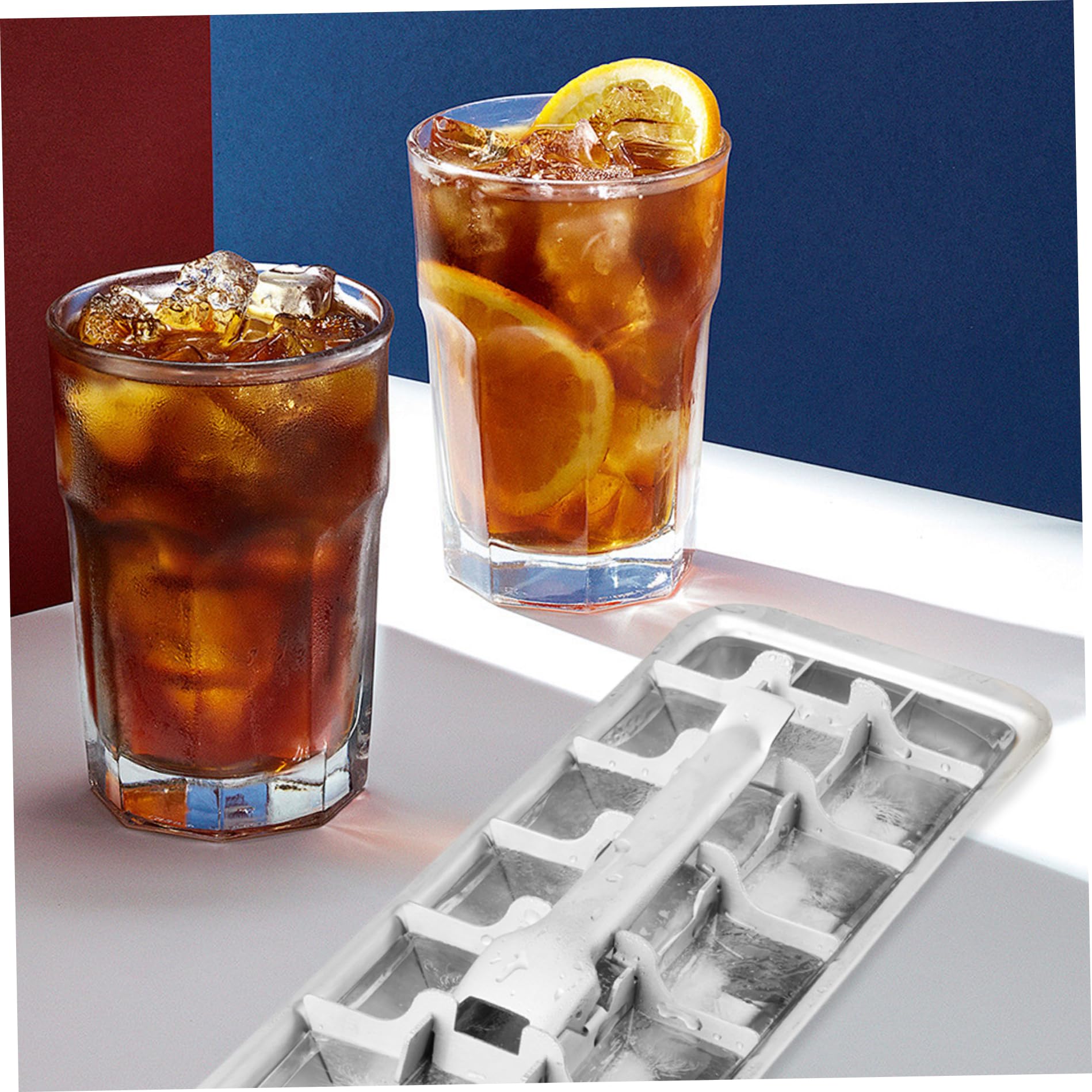 Bac à Glaçons Carrés En Acier Inoxydable Pour Congélateur, 18 Emplacements, Poignée En Métal Facile à Démouler, Avec Fentes Amovibles Pour La Cuisine, Le Bar, La Fabrication De Divers Glaçons Et