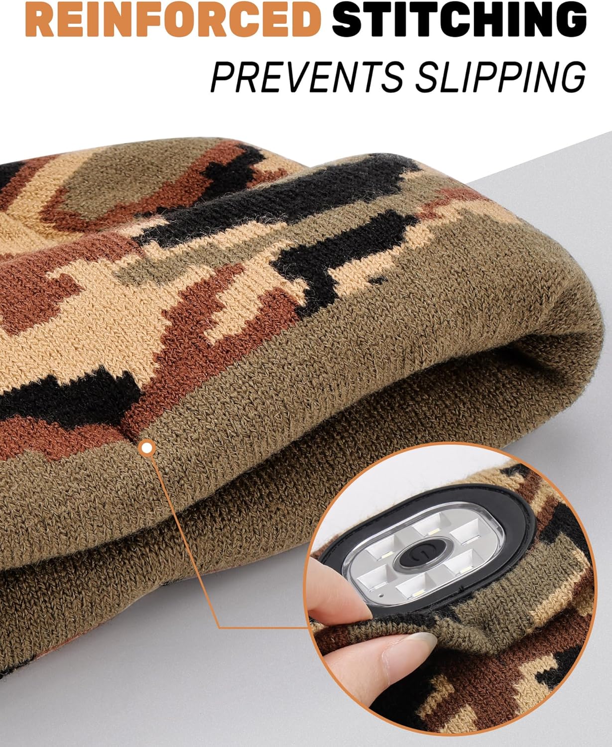 LED Beanie Hat with Light, USB Rechargeable Beanie for Men & Women – Great Gift for Dad, Husband, Him, Stocking Stuffer - Image 4