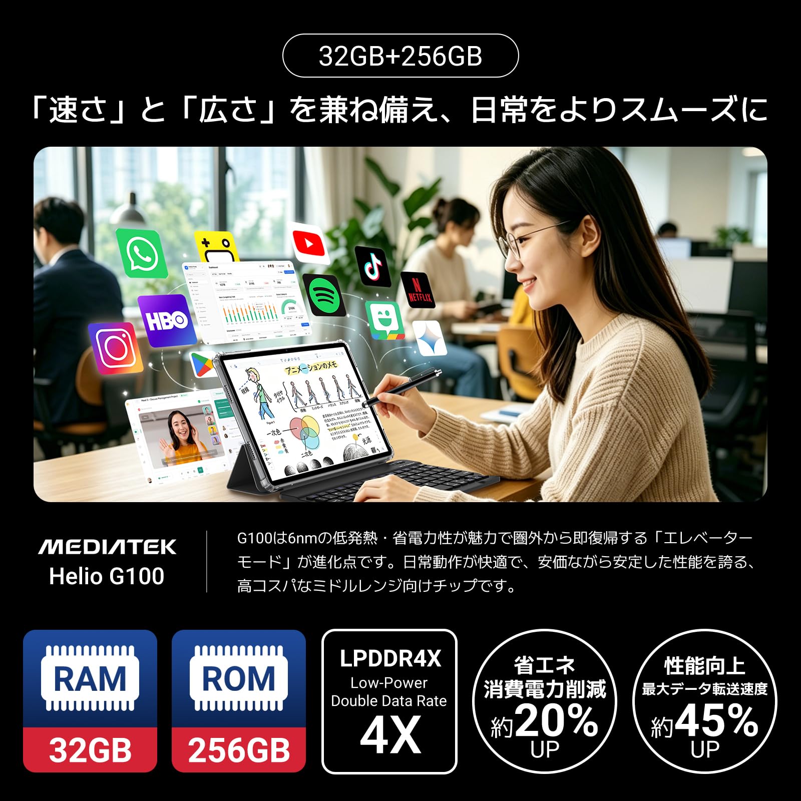 Amazon.co.jp: 【業界一の画質 2.8K タブレット】TABWEE T12PRO