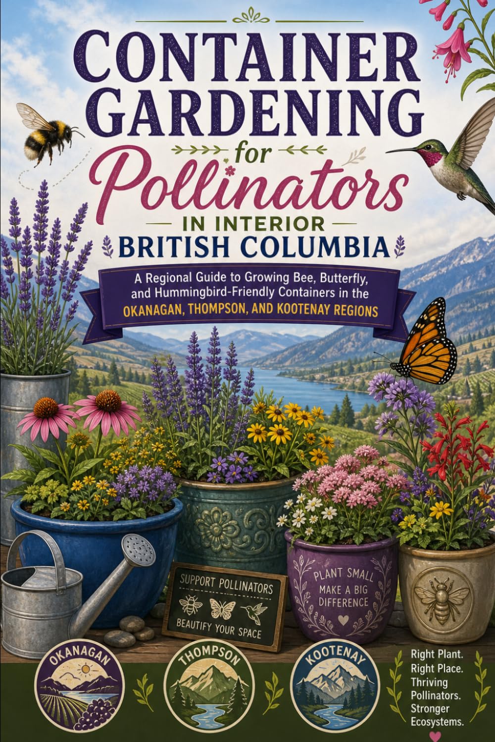 Container Gardening for Pollinators in Interior British Columbia: A Regional Guide to Growing Bee, Butterfly, and Hummingbird-Friendly Containers in the Okanagan, Thompson, and Kootenay Regions