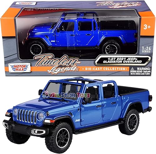 Motormax Toy Motormax 79367 - Camión pickup Gladiator Overland (parte superior abierta), color azul metálico 124-127