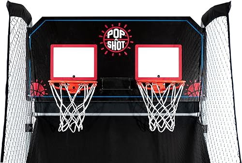 Miniatura 5 de Pop-A-Shot - Home Dual Shot  Diversión de baloncesto arcade en casa  Puntuación de sensor infrarrojo  16 modos de juego  7 bolas  Almacenamiento