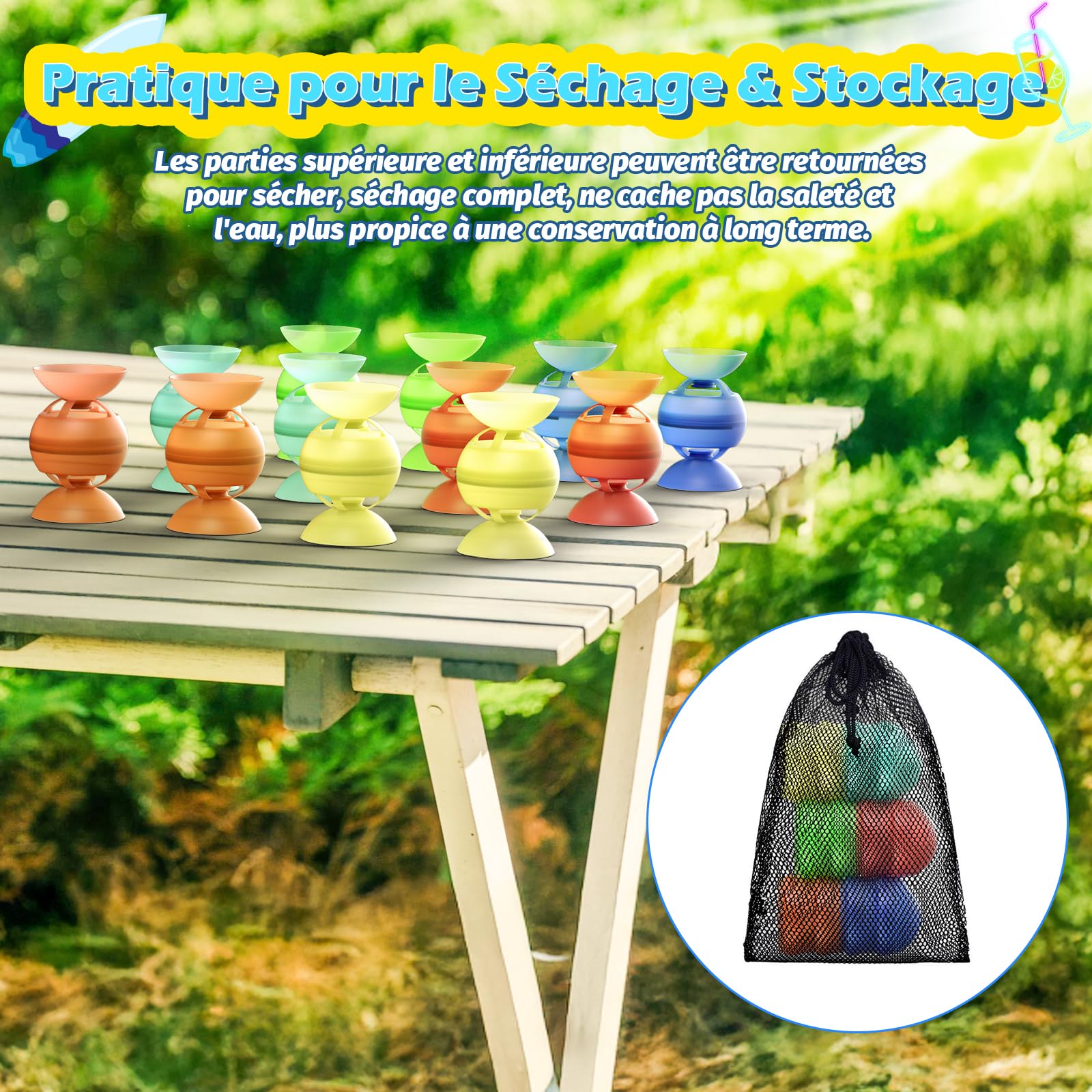 12 Pcs Ballons a Eau Réutilisable [Remplissage Rapide D'une Seule Main] Ballon d'eau à fermeture Automatique pour Enfants/Adultes, Jouets D'été pour Enfants de 3+, Sans aimant & Sécurité
