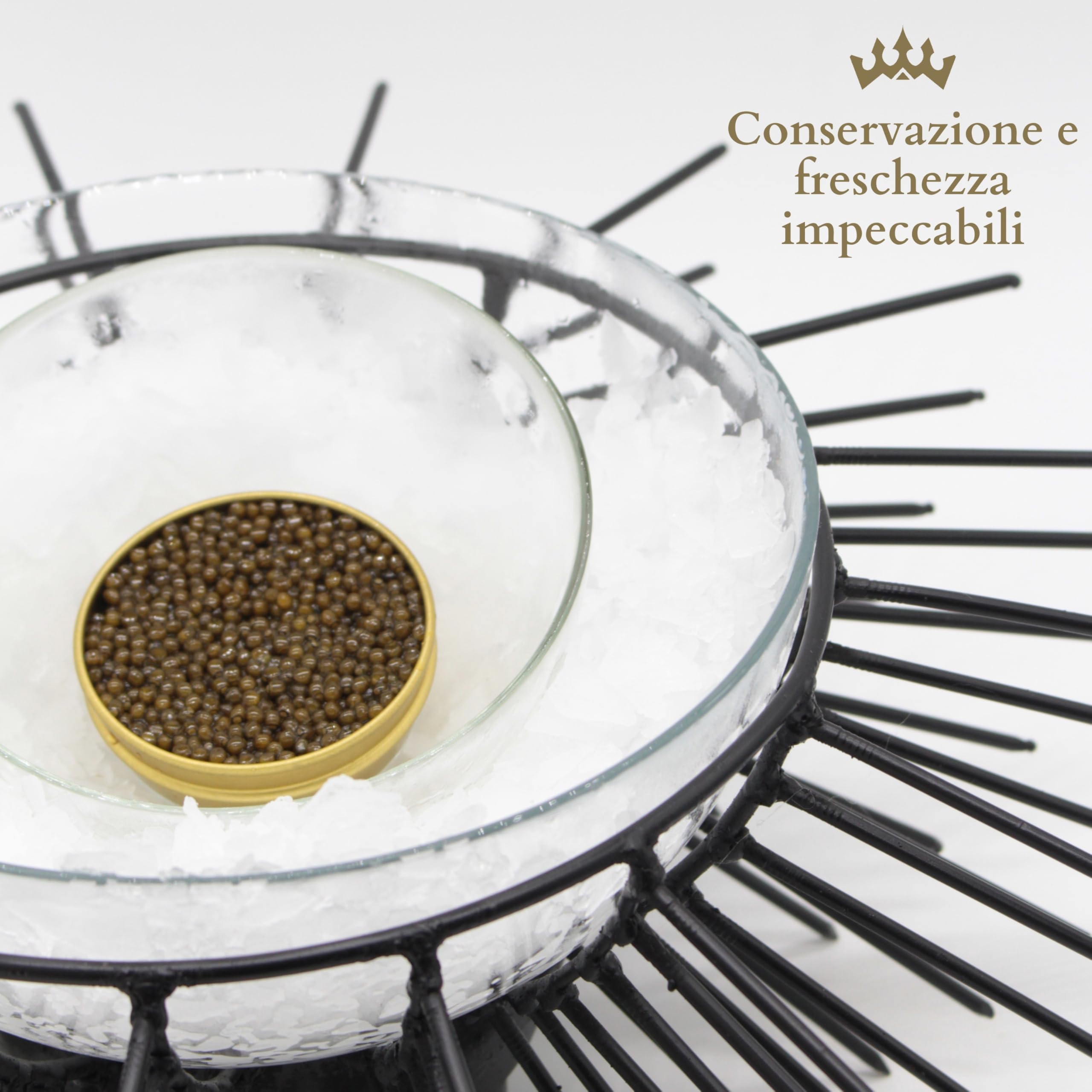 Caviale del Tibet – Caviale Imperiale 50gr – Caviale di Storione Ascipenser Schrenckii e Huso Dauricus – Uova di Caviale – Caviale Gourmet