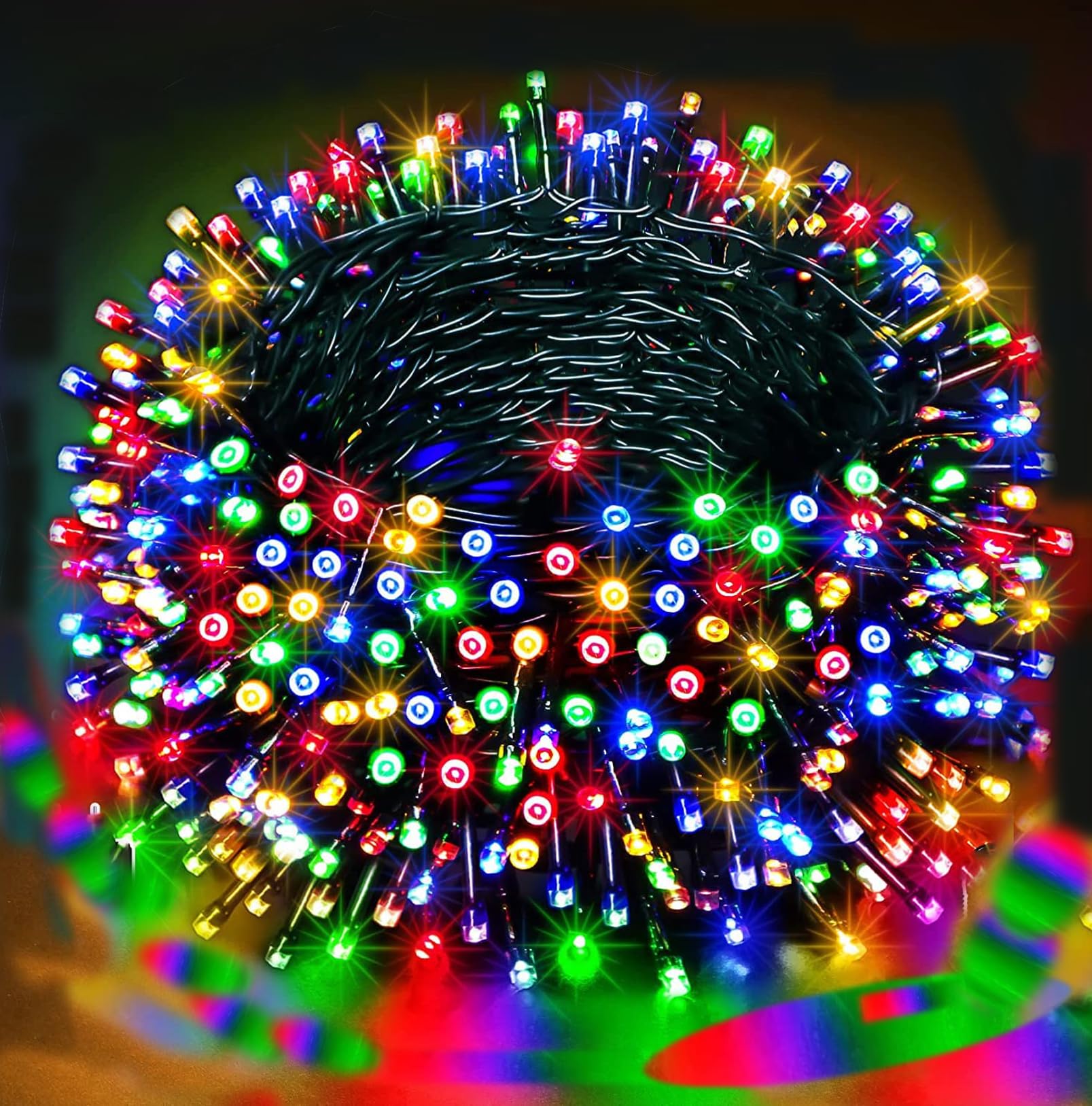 Pixel Power LED String Light 8 Flashing Modes Copper Wire | 360 Degree Bulbs Super Brightness | 50 Feet | Heat & Water Resistant | for Diwali, Christmas, Wedding Decoration (Joyful Multicolour) (B0CKVR4QY3) Amazon Price History, Amazon Price Tracker