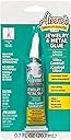 Aleene's 21709 Jewelry & Metal Glue, 0.7 oz - Instant Adhesive, Permanent Bond, Waterproof, Dries Clear, Ideal for Repairs