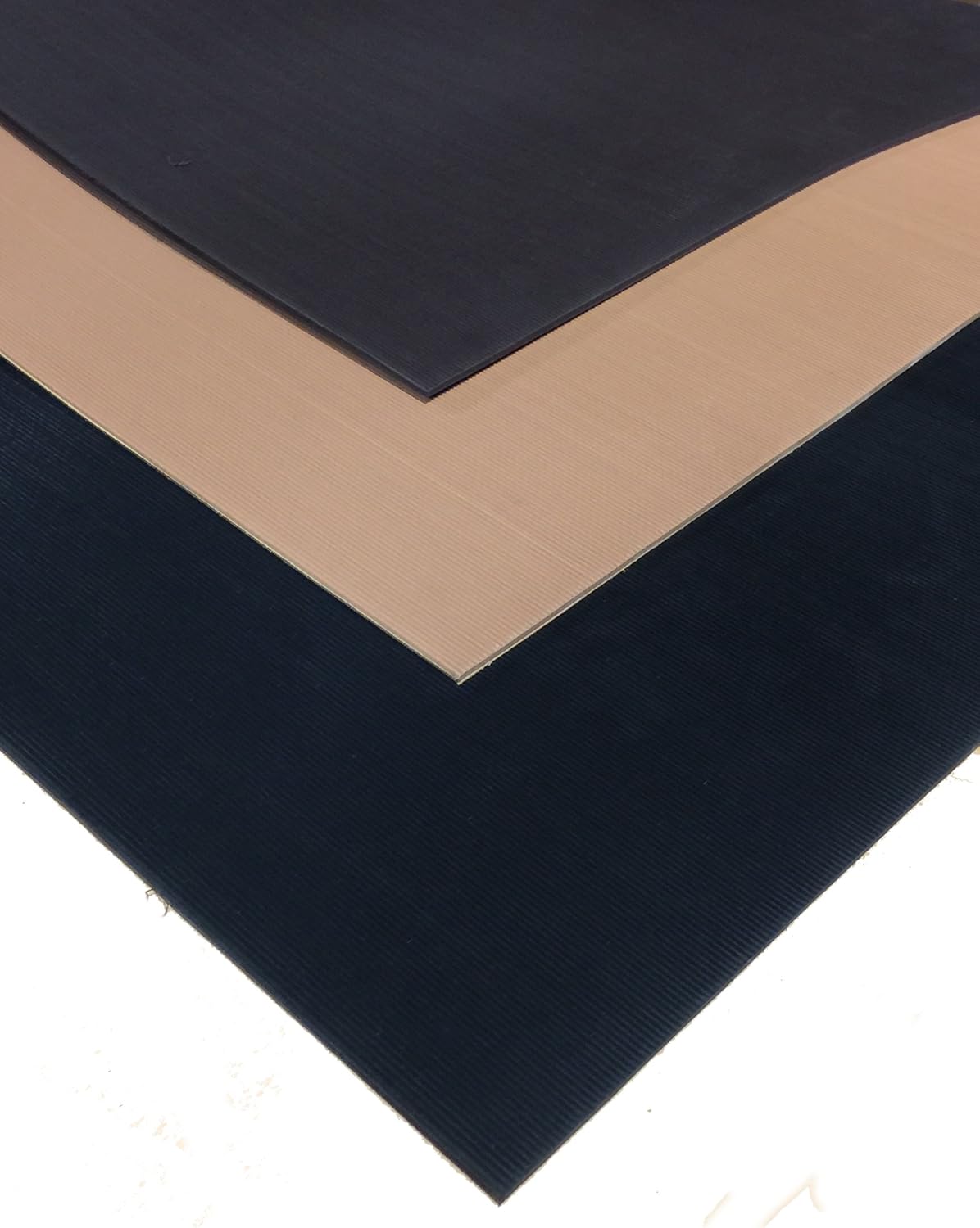 Fine Rib Soling, 18 x 36 Sheet, Brown, 6 Iron