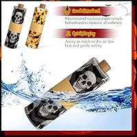 Vista 5 de Redbaker 50 piezas de toallas de papel reutilizables paños de algodón reutilizables sin papel toallitas absorbentes lavables para inodoro con rollo