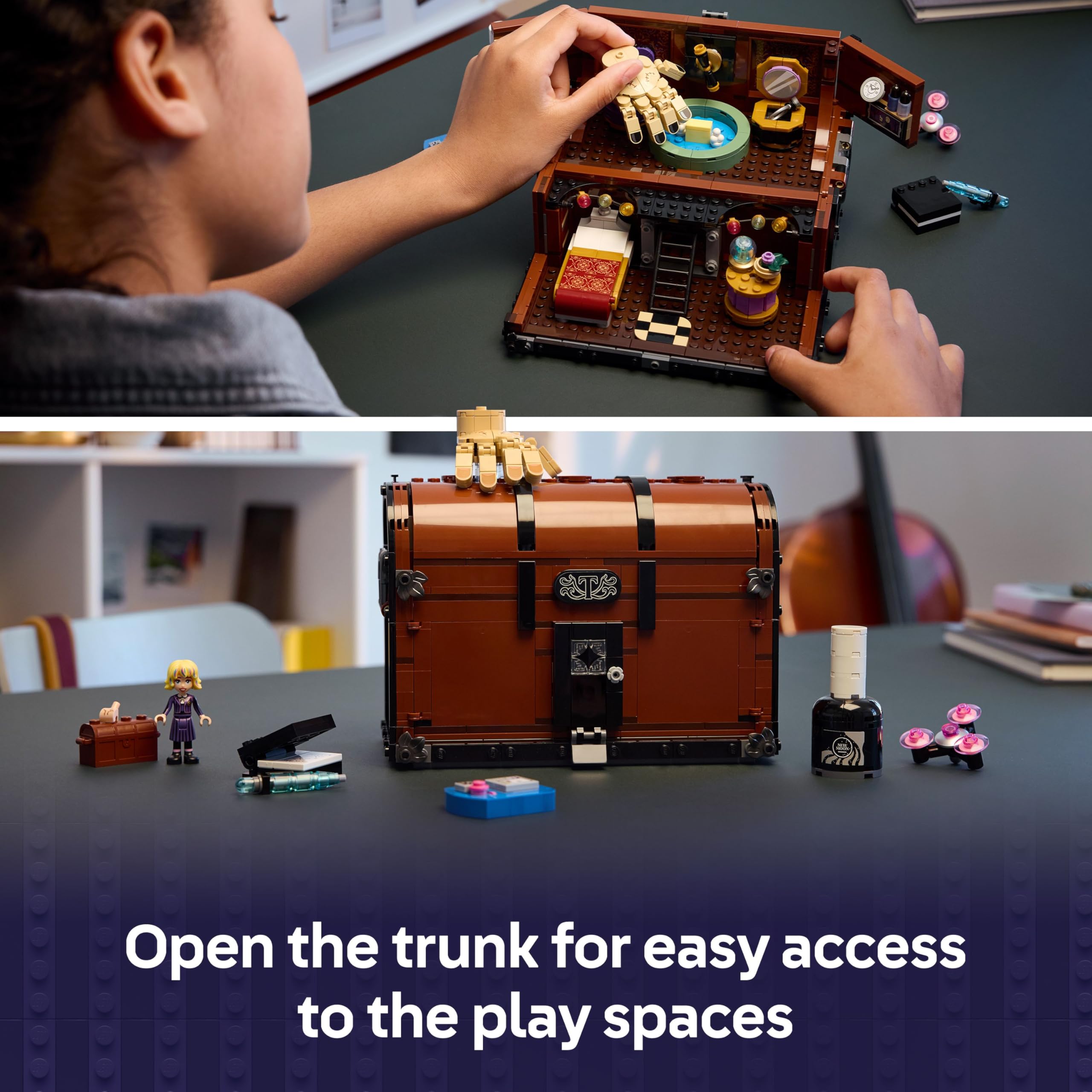 LEGO Wednesday Thing's Apartment, Play & Display Toy with an Enid Mini Doll and Thing Figure plus Accessories - Image 3