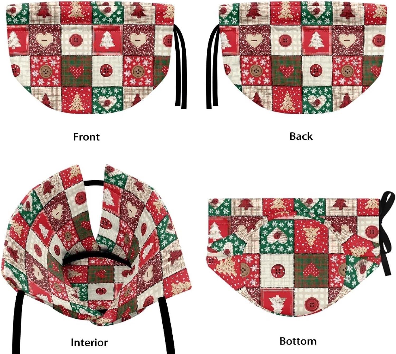 Tea Cozy Cotton Christmas Plaid Teapot Cosy Dustproof Kettle Thermal Covers Home Kitchen Decorative Tea Cozies Insulated Breakfast Warmer to Keep Warm
