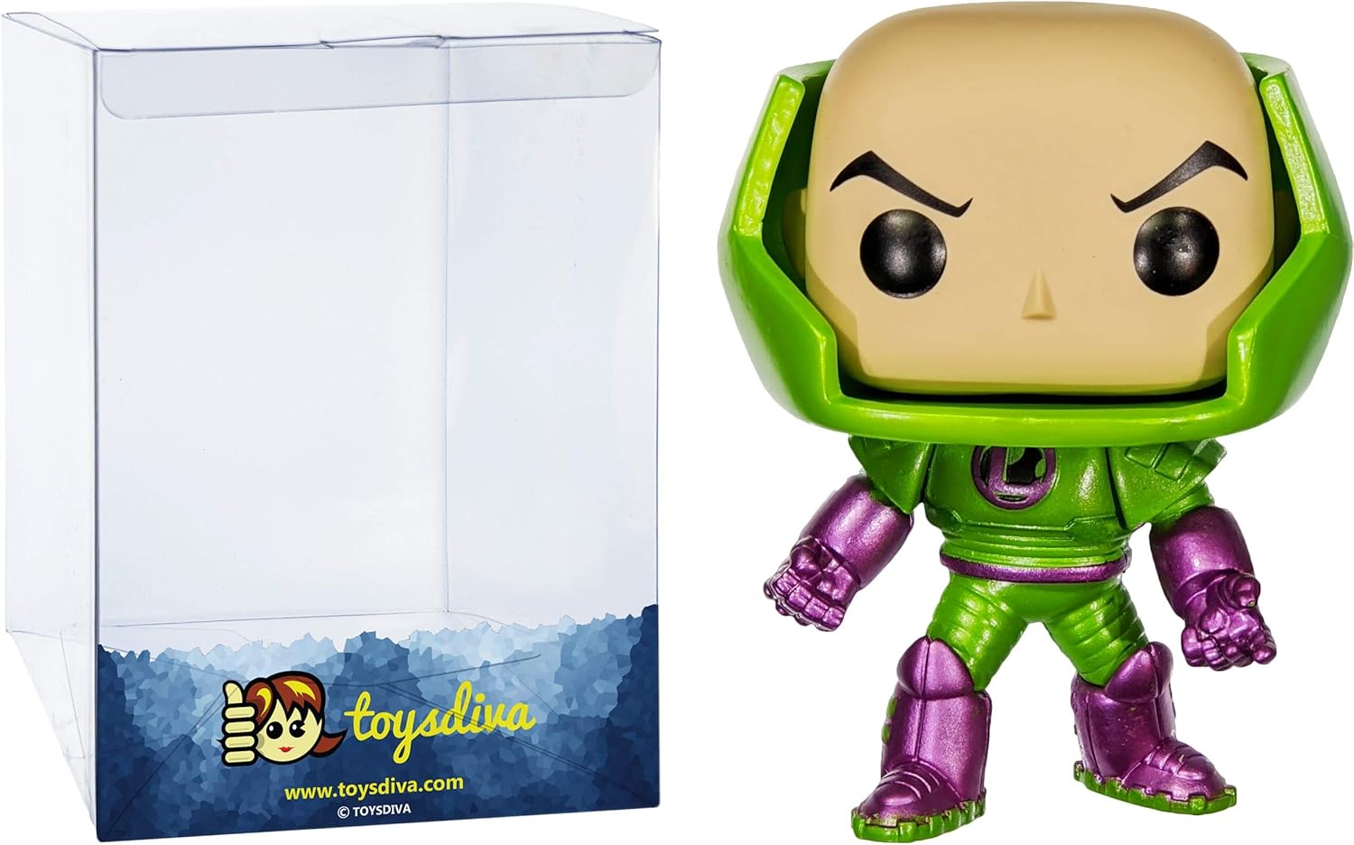 Lex Luthor [Mech Suit] (Legion of Collectors Exc): Funk o Pop! Heroes Vinyl Figure Bundle with 1 Compatible 'ToysDiva' Graphic Protector (219 - 20541 - B)