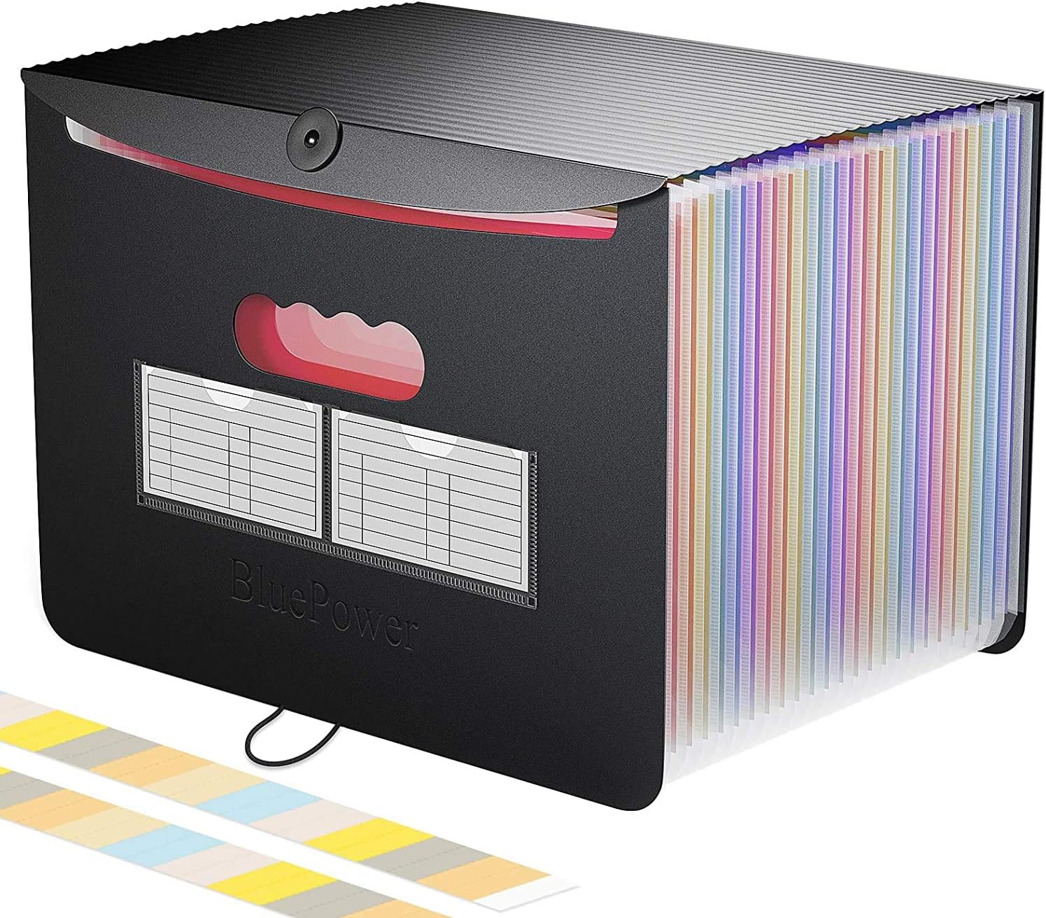 Accordian File Organizer,24 Pockets Expanding File Folder with