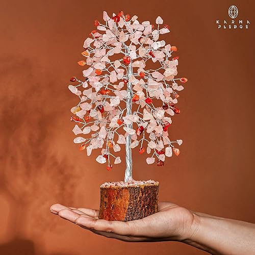 Miniatura 6 de KARMAPLEDGE Árbol de la vida de cristales curativos para energía positiva, protección y buena suerte, dinero, decoración de Feng Shui para