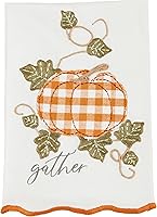 Vista 8 de Mud Pie Toalla de mano de otoño, otoño, 14" x 21