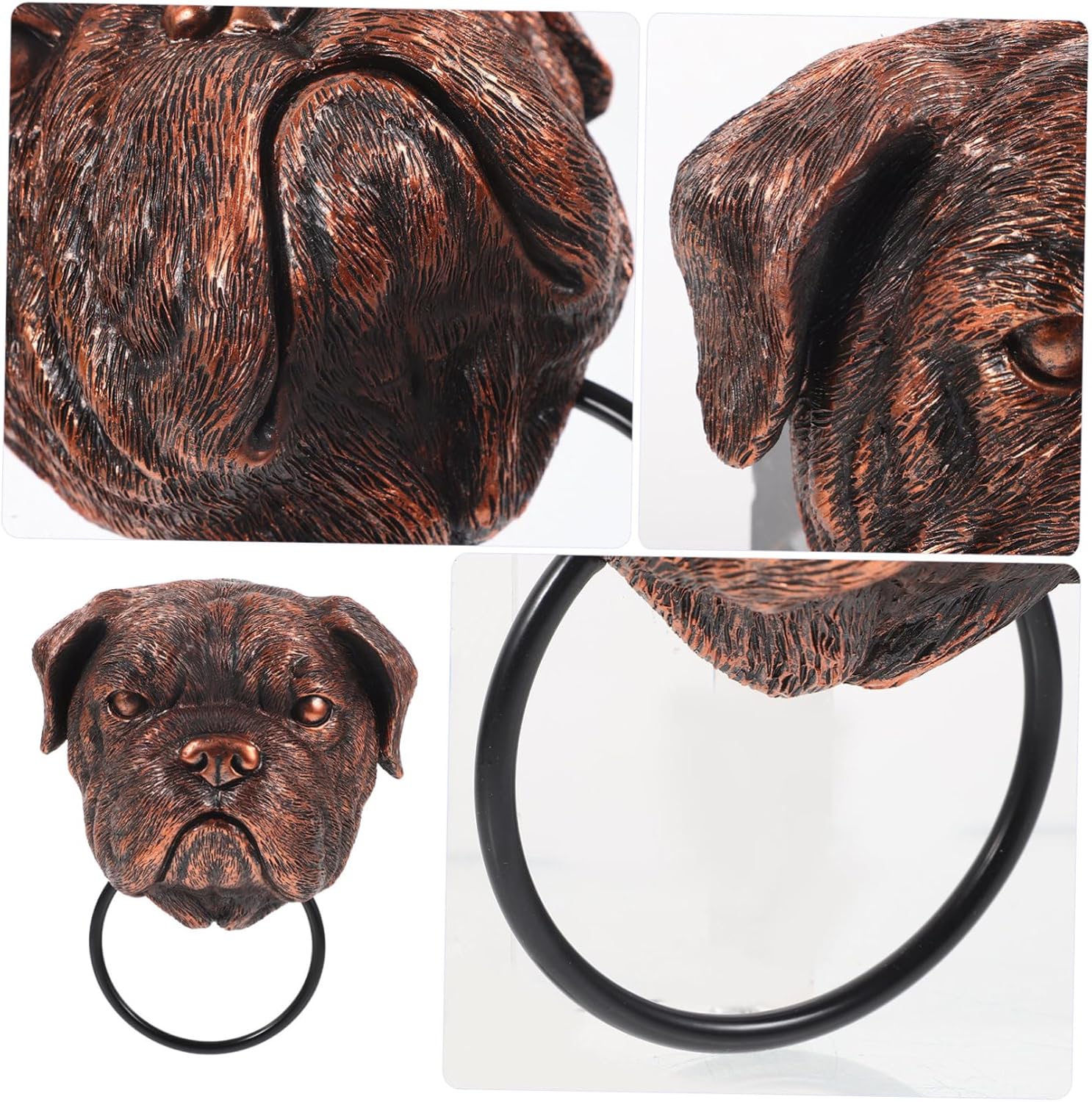 Gothic Dog Door Animal Sculpture for Home Decor Easy to Install Accent for Interior and Exterior Use Unique Idea