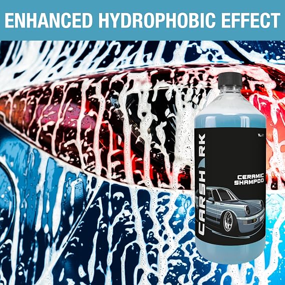 Ceramic Car Shampoo 1 Litre, Hydrophobic Effect, Protective Layer, Improves Gloss of The Paintwork