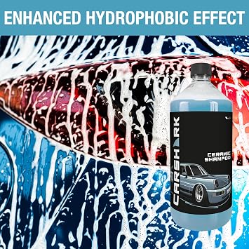 Ceramic Car Shampoo 1 Litre, Hydrophobic Effect, Protective Layer, Improves Gloss of The Paintwork