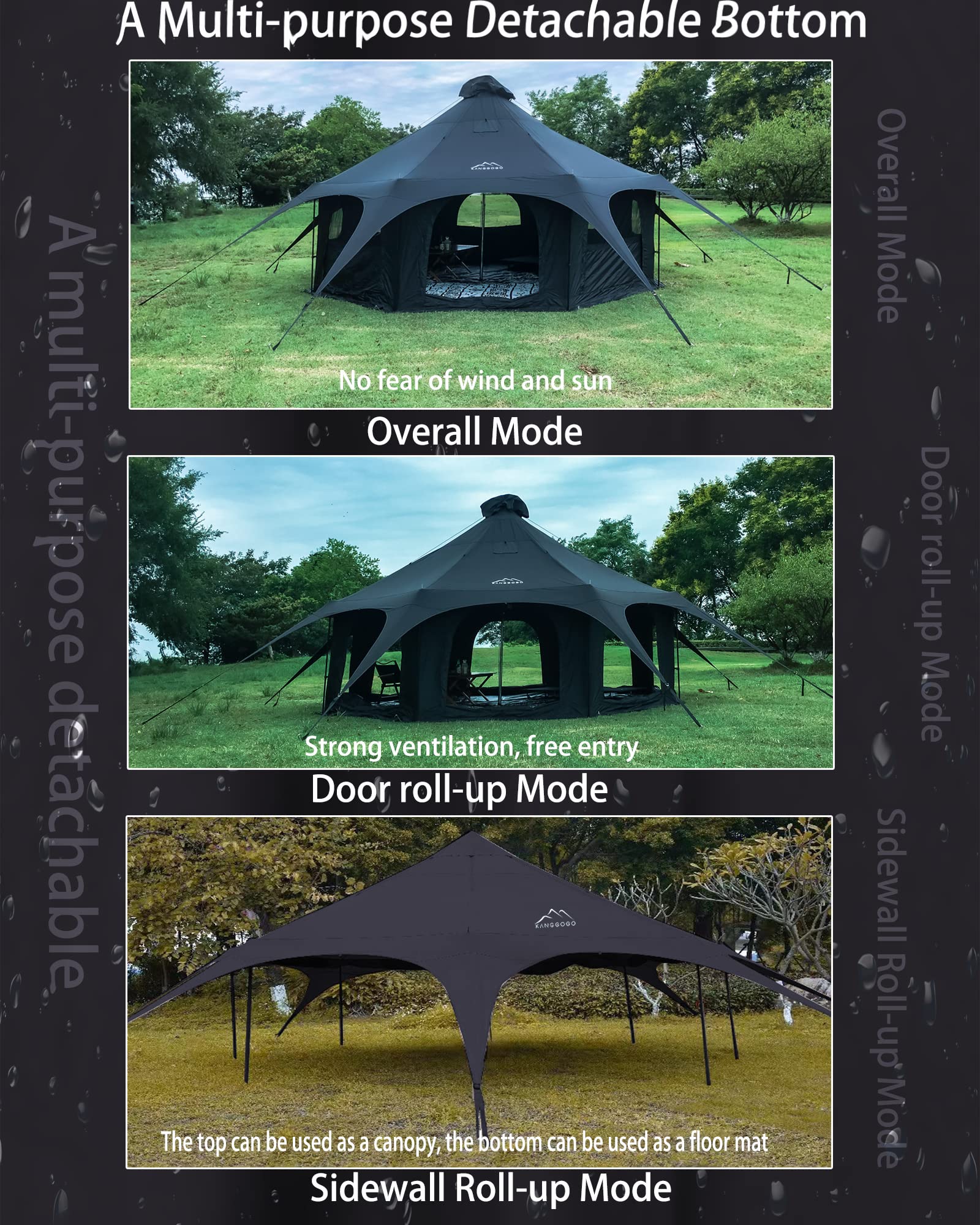 Amazon.co.jp: Kanggogo 5M コットンキャンバストテントベル
