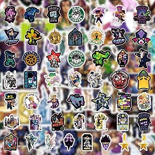 Pack of 50 Jojos Bizarre Adventure Stickers, Vinyl Waterproof Decals, Ideal for Hard Hat, Phone Case, Car, Guitar, Bumper, Skateboard, Perfect Gifts for Fans, Suitable for All Age Groups