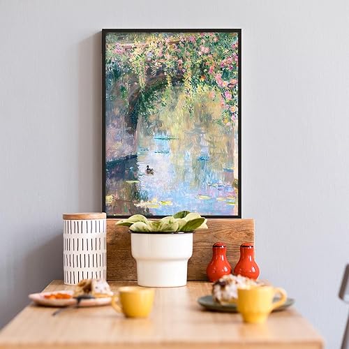 Miniatura 4 de Arte de pared estilo retro Monet estilo francés en colores pastel, arte de pared al óleo de pato francés de campo francés, póster impresionista