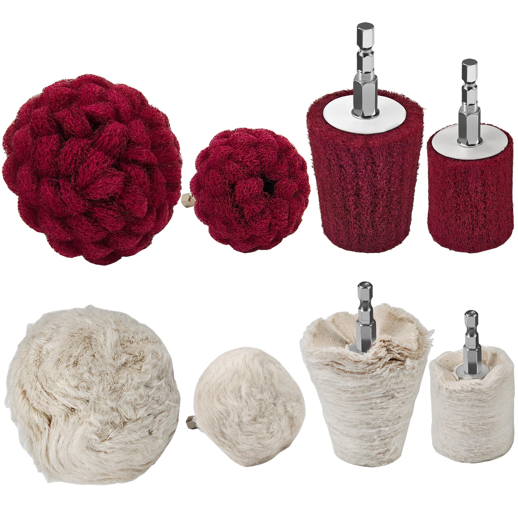 Buffing Wheels Kit - Rust Removal & Polishing -1 Buffing Wheels Kit - Rust Removal & Polishing -1