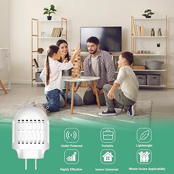 Plug in Mosquito Repeller Device, Electric Mosquito Repeller Indoor Home Use, for Bedroom Living Room Kitchen Office Hotel