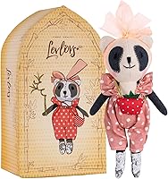 Vista 1 de LEVLOVS Panda en una casa de bambú juguete de regalo de registro de bebé juguete de peluche panda