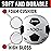 Franklin Sports Size Competition 100 Soccer Balls - 12 Pack Deflated with Pump White, 5