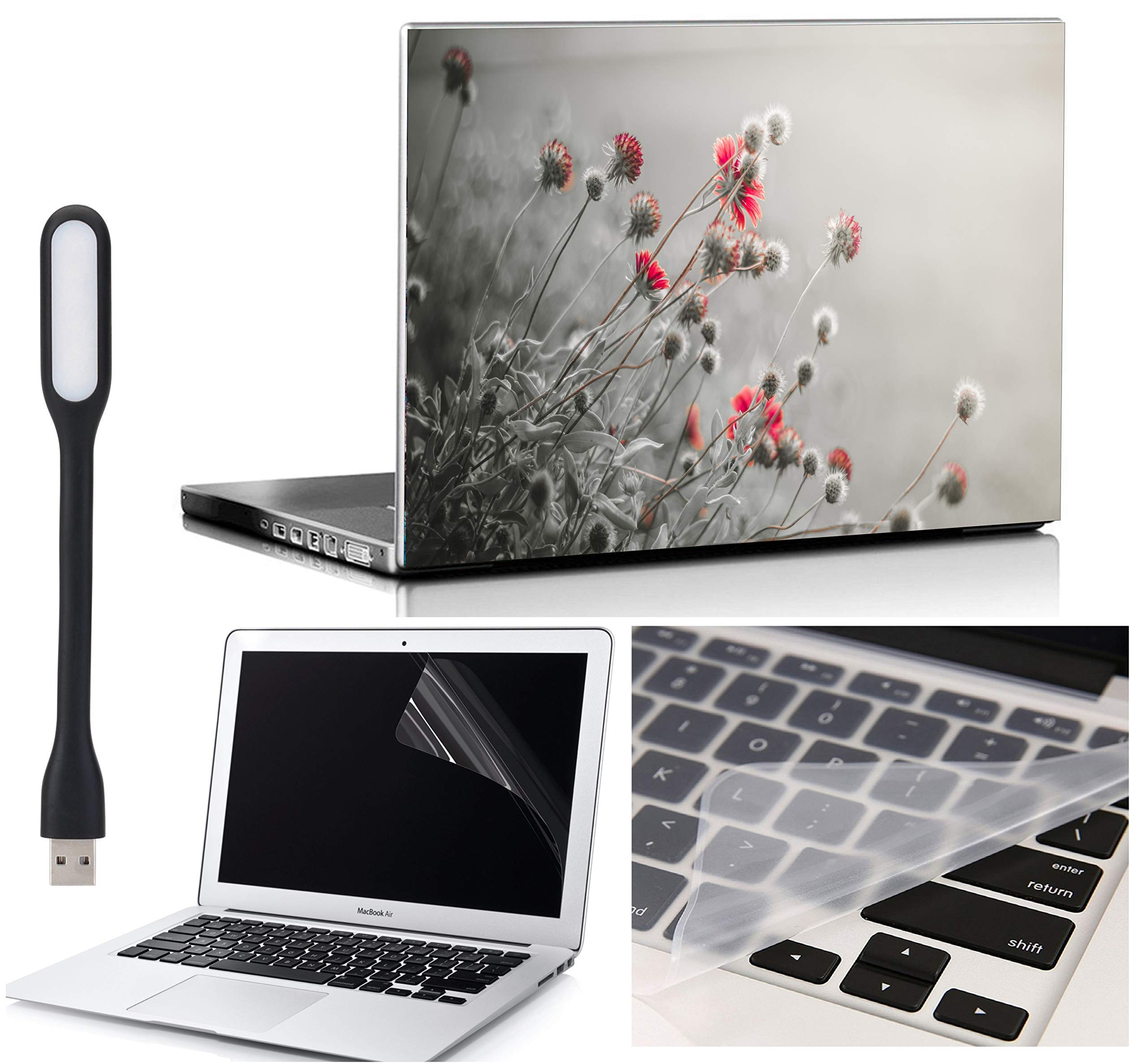 Ramiya 4 in 1 Accessories Combo Kit for 15.6-inch Laptops Decal | Screen Guard | Silicone Keyboard Protector | and USB LED Light All Models (Upto) Size : 15.6"x 10.1" (B085611TBR) Amazon Price History, Amazon Price Tracker