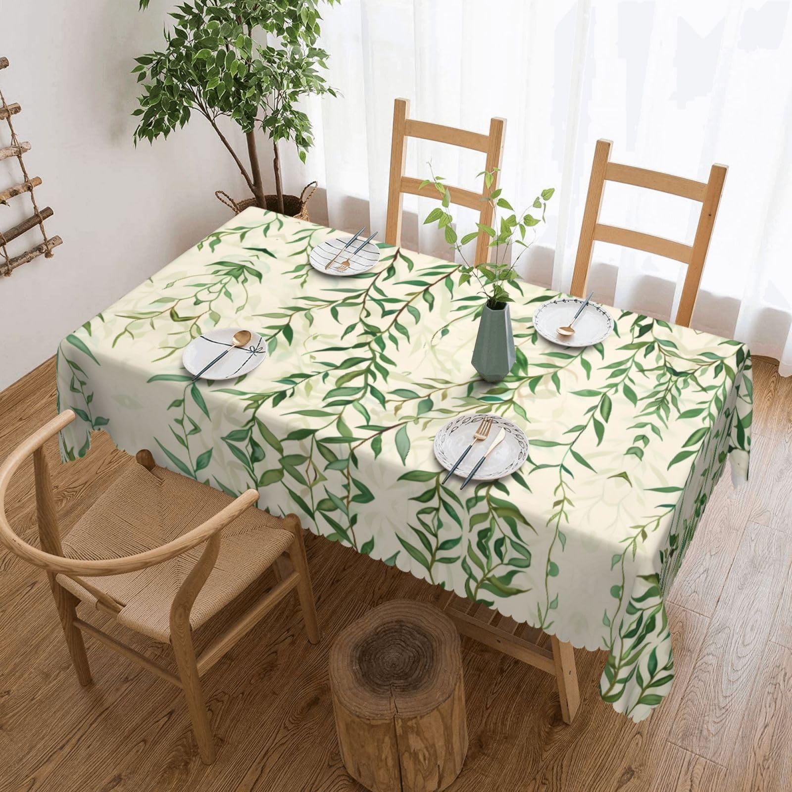 MROWYC Rattan Printed tablecloths are suitable for hotels, picnics, and parties, and can effectively protect the tabletop