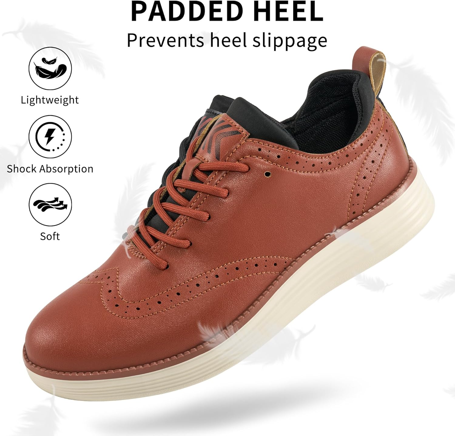 Ablanczoom Mens Dress Shoes Oxford: Casual Comfortable Sneakers Formal Business Office Wedding Shoes - Image 6