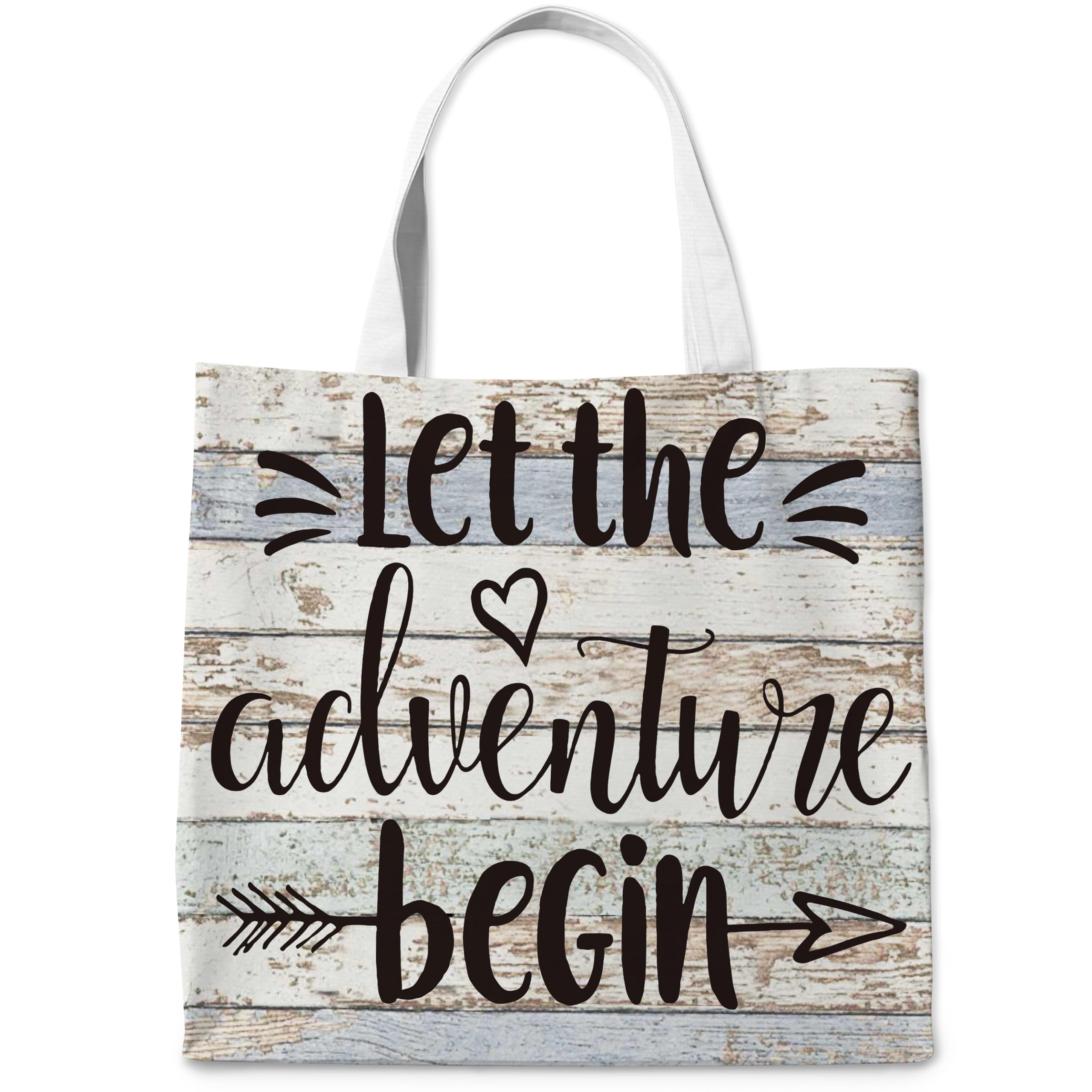 WAlTPl Camping Tote Bag, Camping Gifts for Women Men，RV Camper Travel Canvas Tote Bag, Reusable Grocery Cloth Bags