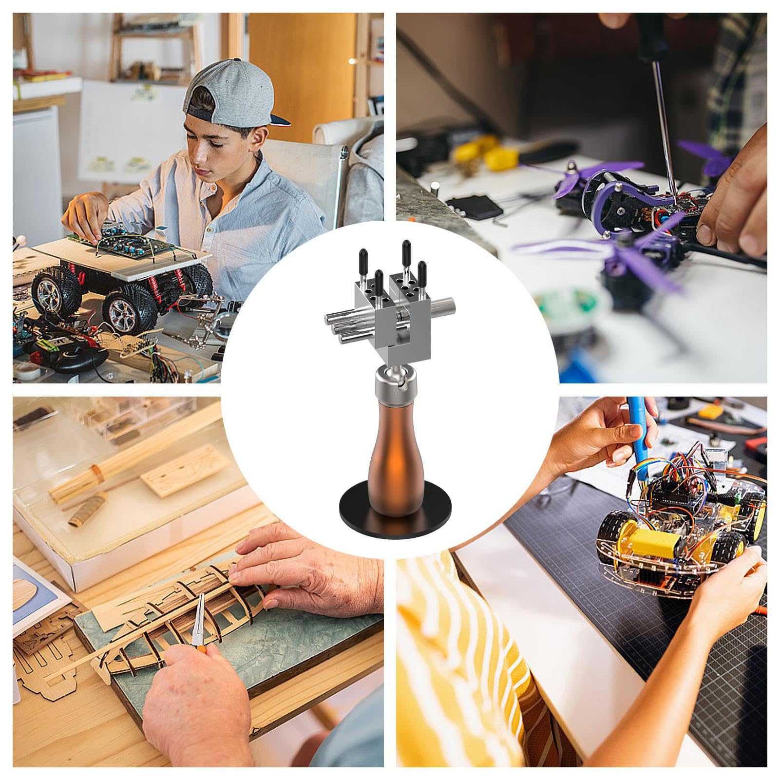 Morsetto per modellismo da tavolo, portatile, postazione di lavoro | artigianale per la creazione di gioielli, lavorazione del legno, hobby, perforazione, artigianato, modellazione, scrivania
