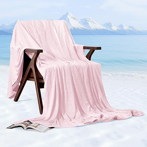 Miniatura 9 de HYLEORY Mantas refrescantes para durmientes acalorados, manta de verano fresca que mantiene el cuerpo fresco para sudores nocturnos, manta ligera y