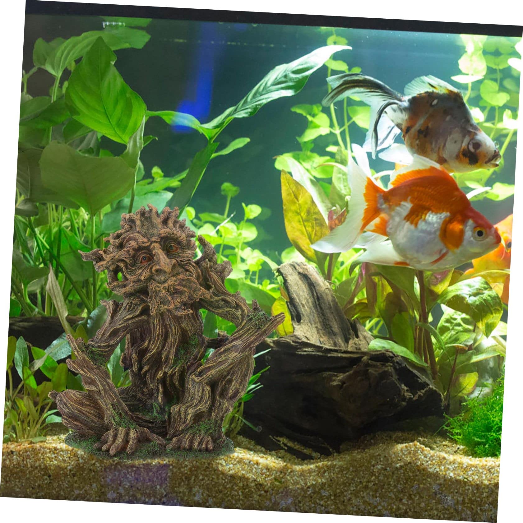 YARNOW 2 Pièces Aquarium Aménagement Paysager Arbre Homme Grands Ornements D'aquarium Aquariums Décorations De Statue d'arbre D'aquarium Décoration De Crâne D'aquarium Sable Cacher Résine