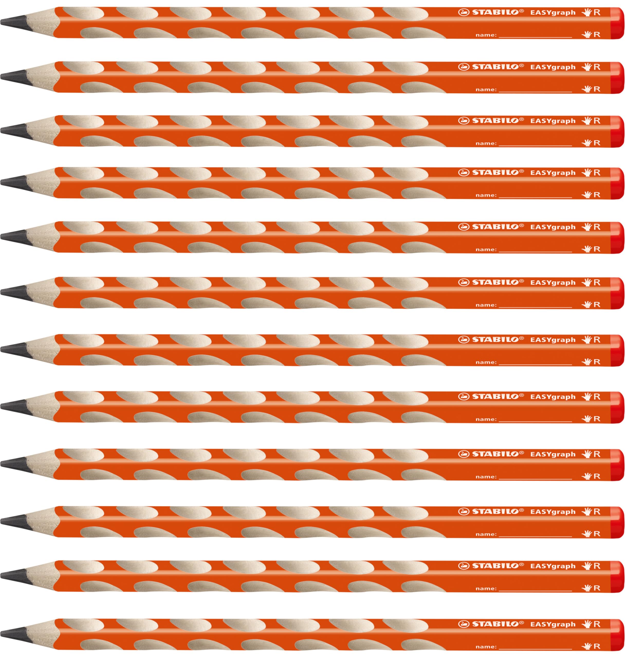 Crayon graphite STABILO EASYgraph droitier pour accompagner les premiers pas vers l'écriture - 7