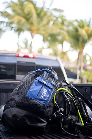 Stahlsac Bonaire Mesh Backpack: Big 142L size, ideal for dive gear, dry pockets
