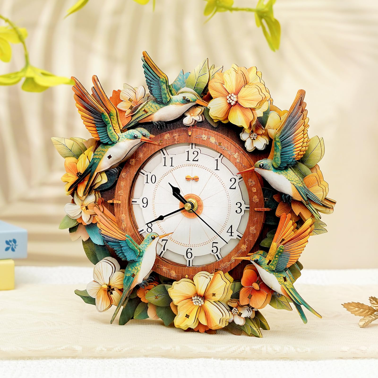 Kolibri Kits, puzzle in legno 3D per adulti, puzzle in legno 3D, decorazione per la casa, regalo di compleanno per adulti e ragazzi (286 x 65 x 374 mm)