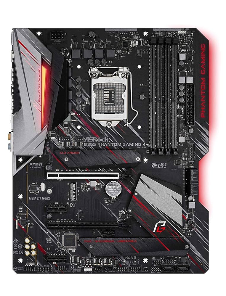 マザーボード B365M PHANTOM GAMING 4 + Core i 3 9100F ASRock | B365M Phantom Gaming 4
