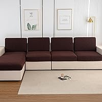 Vista 44 de Funda elástica para sofá seccional, múltiples patrones y colores, diseño de funda de sofá para respaldo (1 unidad)