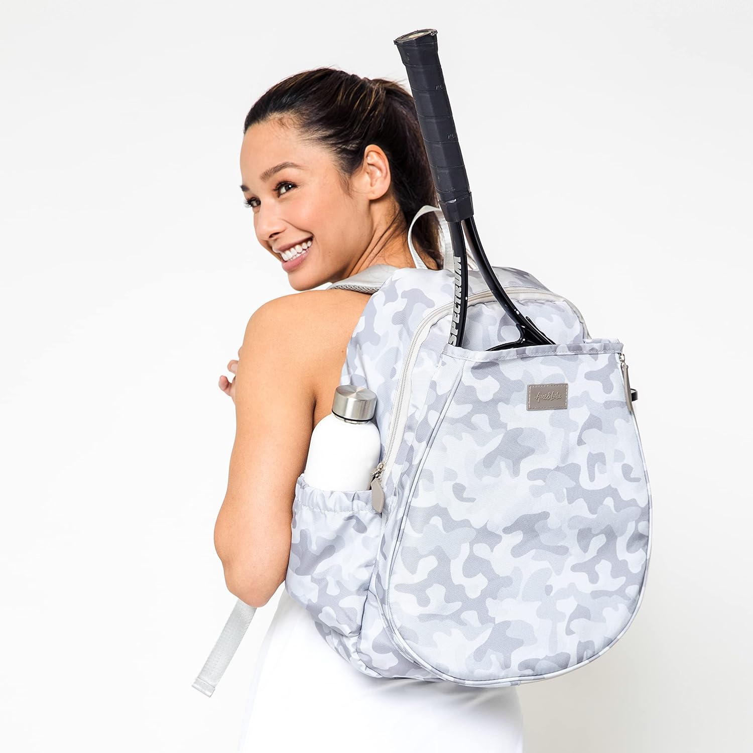 Ame & Lulu Game on Tennis Backpack (Grey Camo) : Sports & Outdoors
