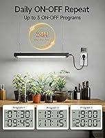 Vista 2 de Enchufe temporizador intermitente digital de ciclo de repetición infinita para toma de corriente, interruptor de alimentación programable
