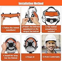 Vista 6 de BATVOX 9 unidades lavables y reutilizables para casco – Forro de algodón para casco de edredón