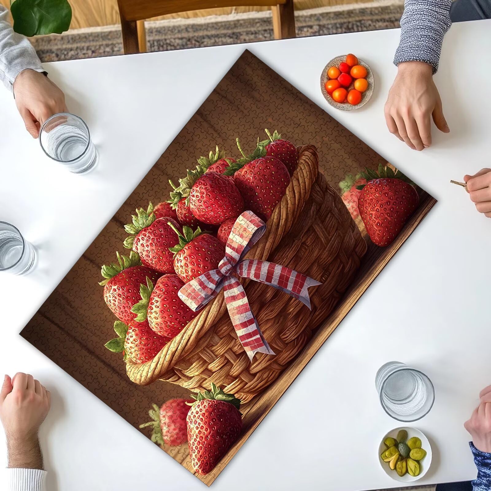 Puzzle 1000 Piezas, Puzzle Fresa con Caja para Adultos, DIY Fruta Rompecabezas Madera para Adultos, 1000 Piezas Rompecabezas Desafiante, para Decoracion Hogar, Regalo Mujer, Regalo Hombres, -2908