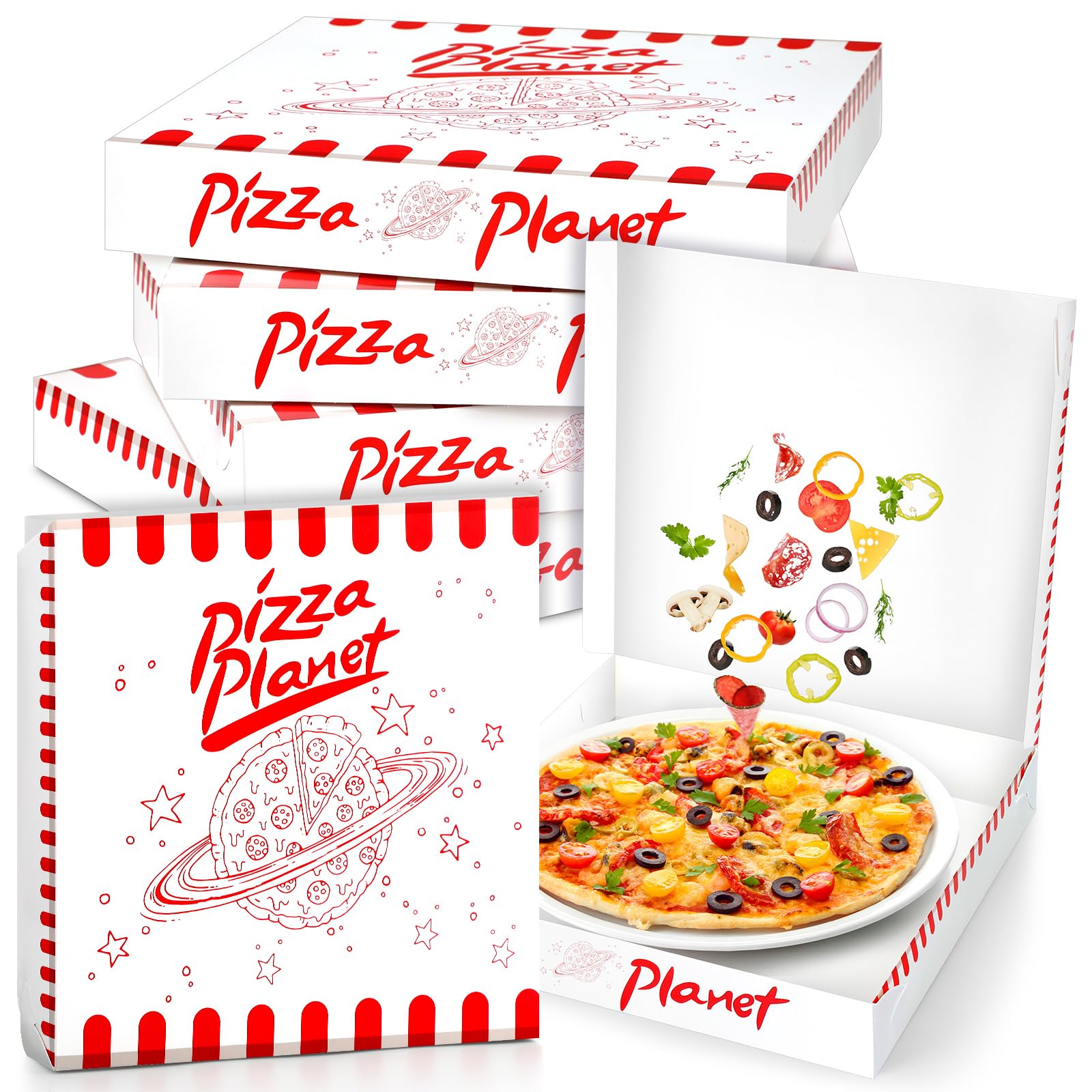 24 Pcs Mini Pizza Boxes Mini Dessert Boxes For Inspired