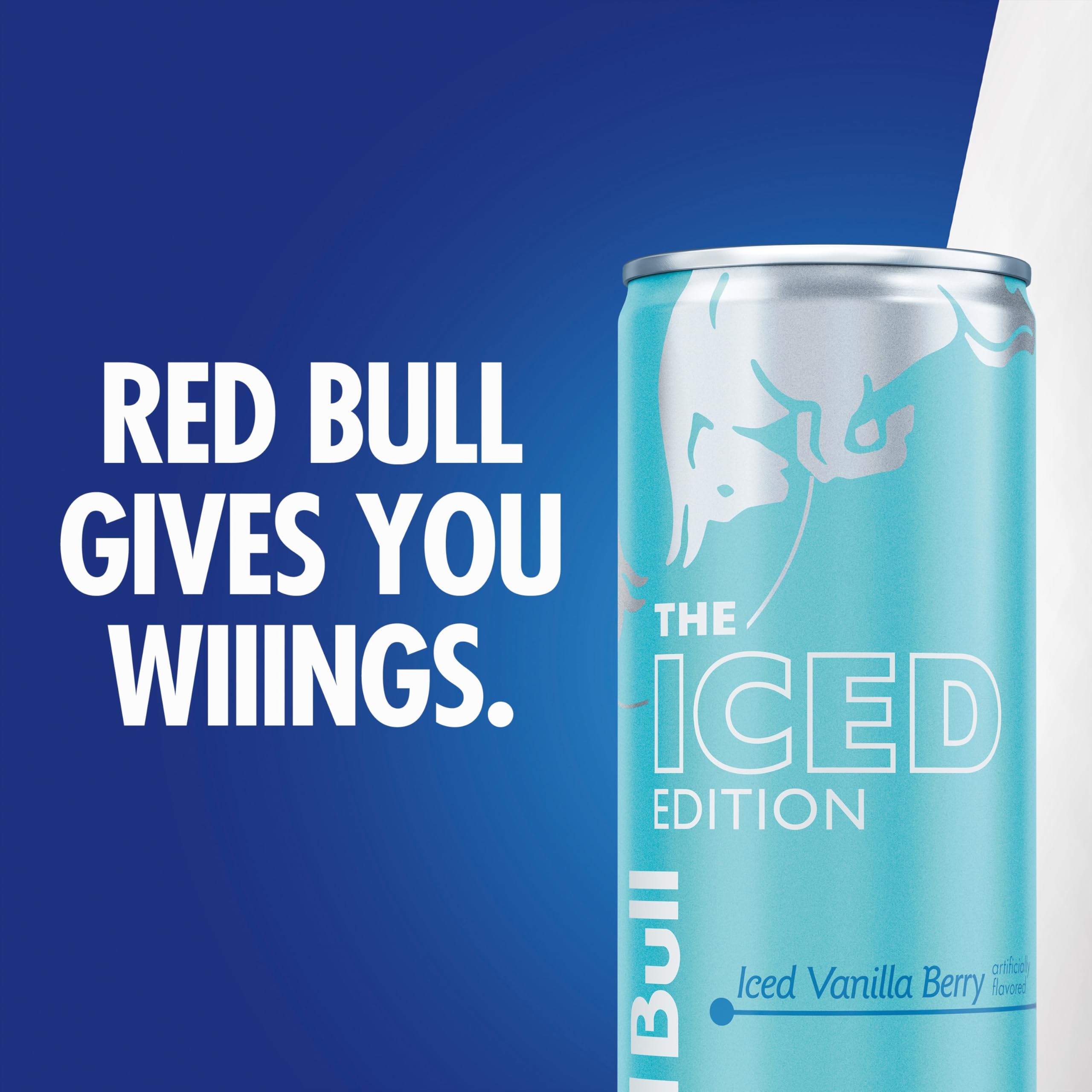 Red Bull Iced Vanilla Berry Energy Drink, mit 80 mg Koffein plus Taurin & B-Vitaminen, 245 ml, Packung mit 24 Dosen